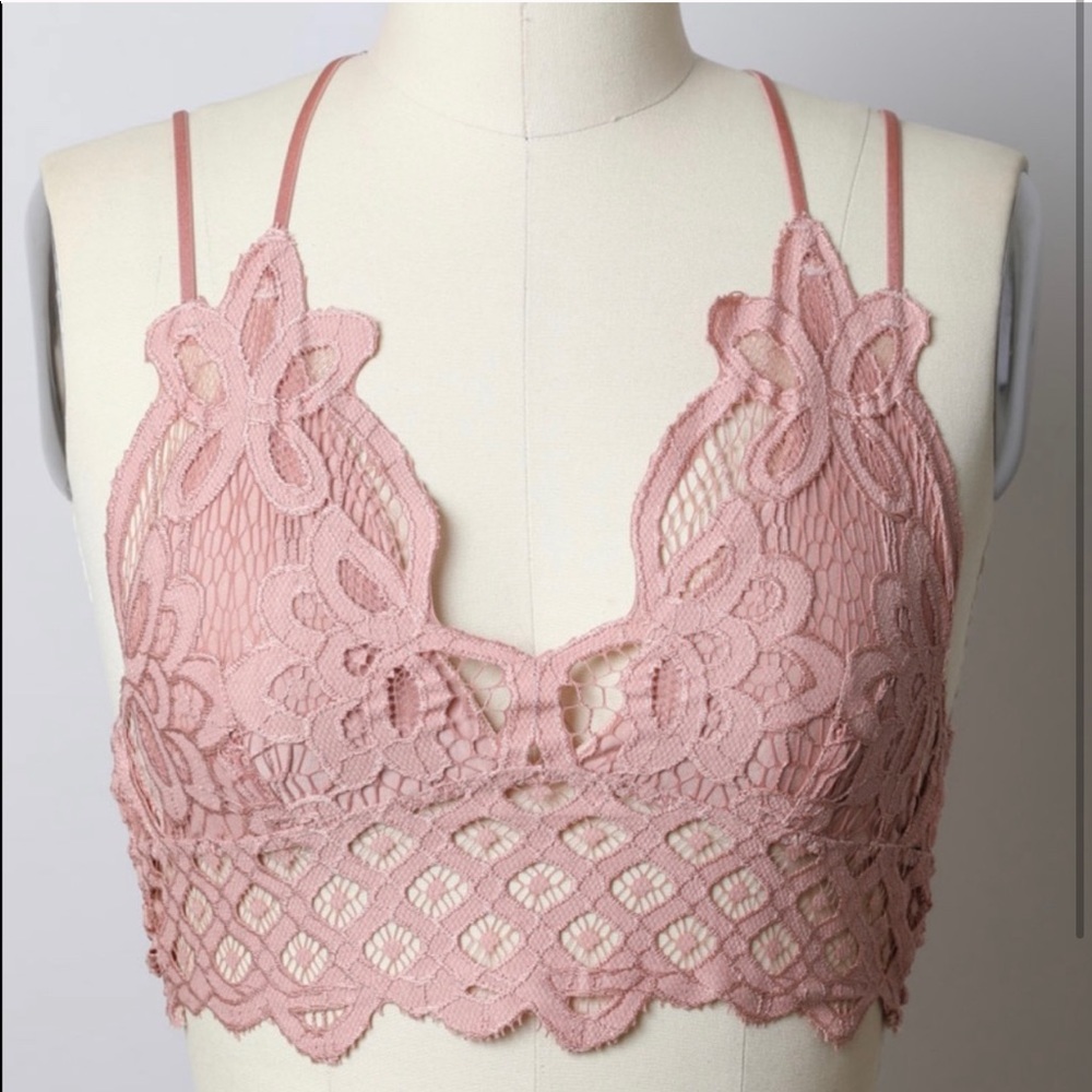 Crochet Floral Lace Bralette